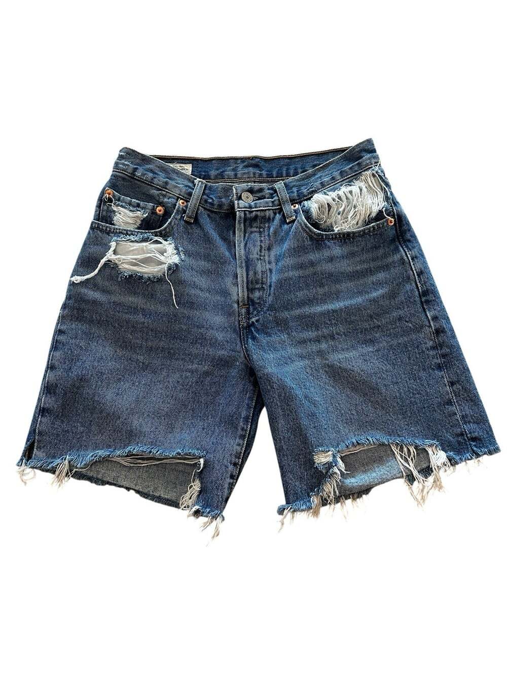 Levi’s 501 90’s Mid Thigh Bermuda Streetwear Casual Denim Jean Jort Shorts- 26